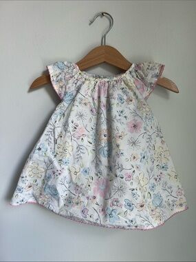 Tommy Bahama | Pastel Floral Baby Dress in Pink, Blue and Yellow Size 3-6 Months